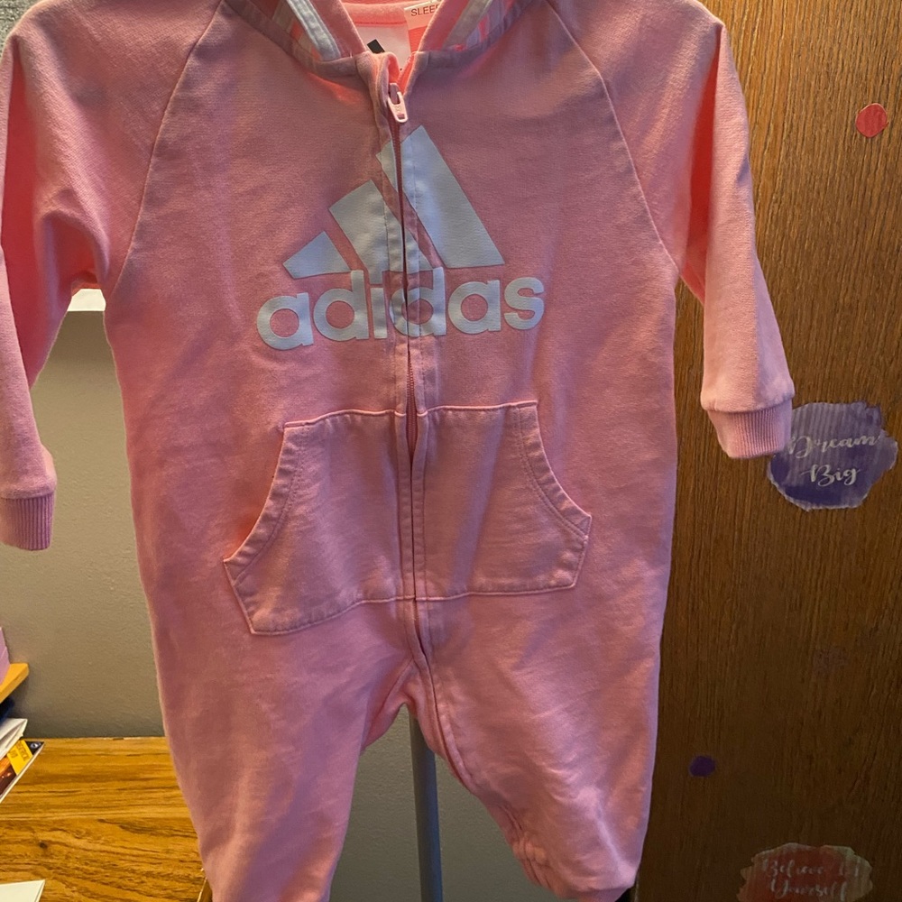9 month baby girl Adidas jumpsuit